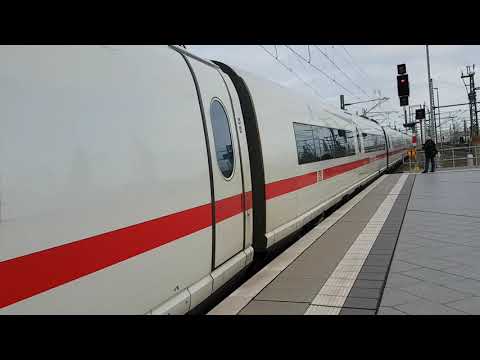 Einfahrt ICE-3 Schaffhausen in Leipzig Hbf auf Gleis 12