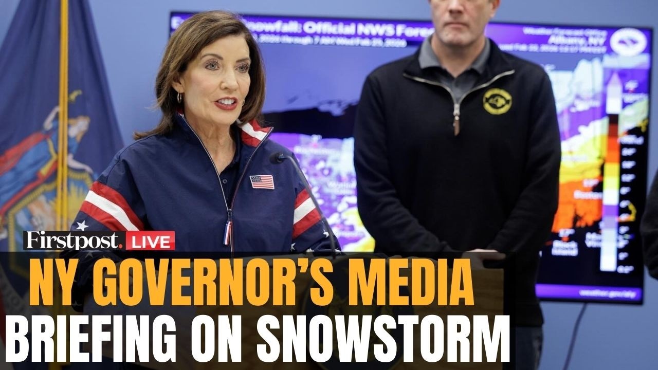 New York Weather LIVE: New York Governor Hochul's Press Briefing On Upcoming Snowstorm | N18G