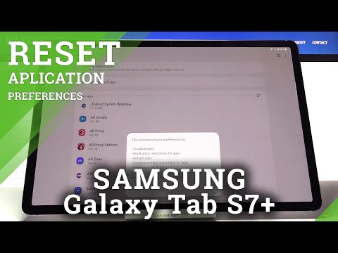 How to Reset App Preferences in SAMSUNG Galaxy Tab S7+ - App Permissions