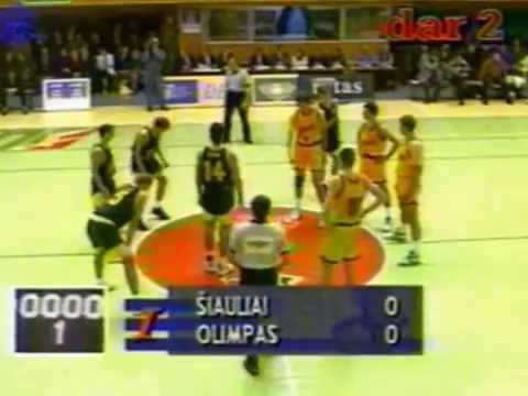 LKL. Šiaulių Šiauliai - Plungės Olimpas 1995 m.