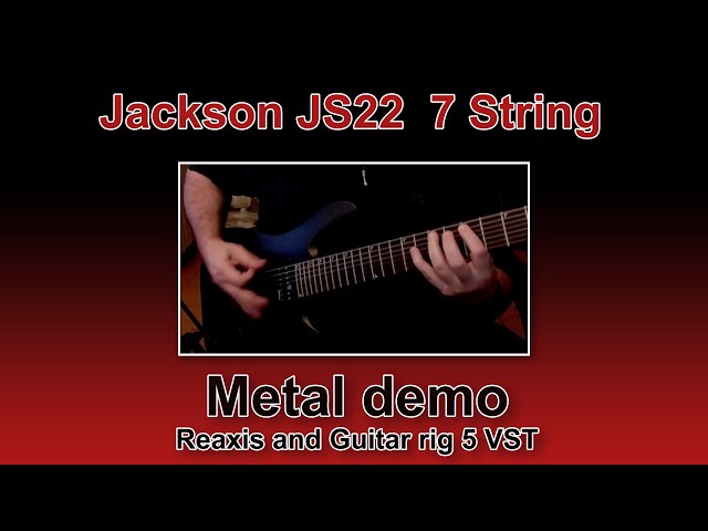 Vídeo relacionado con Jackson JS22-7 DKA-M Dinky, guitarra eléctrica de 7 cuerdas, negro brillante