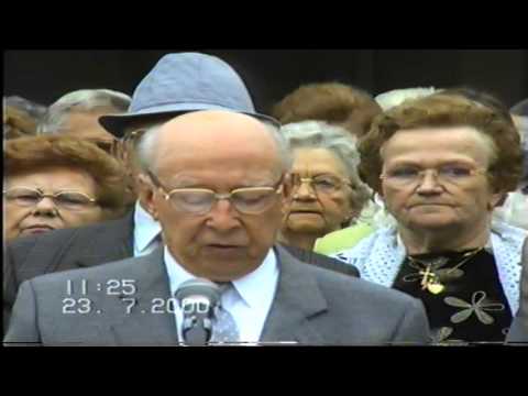 Serskamp: inhuldiging gedenkplaten oud-strijders - 23 juli 2000