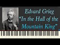 Edvard Grieg In The Hall Of The Mountain King Piano Tutorial Synthesia