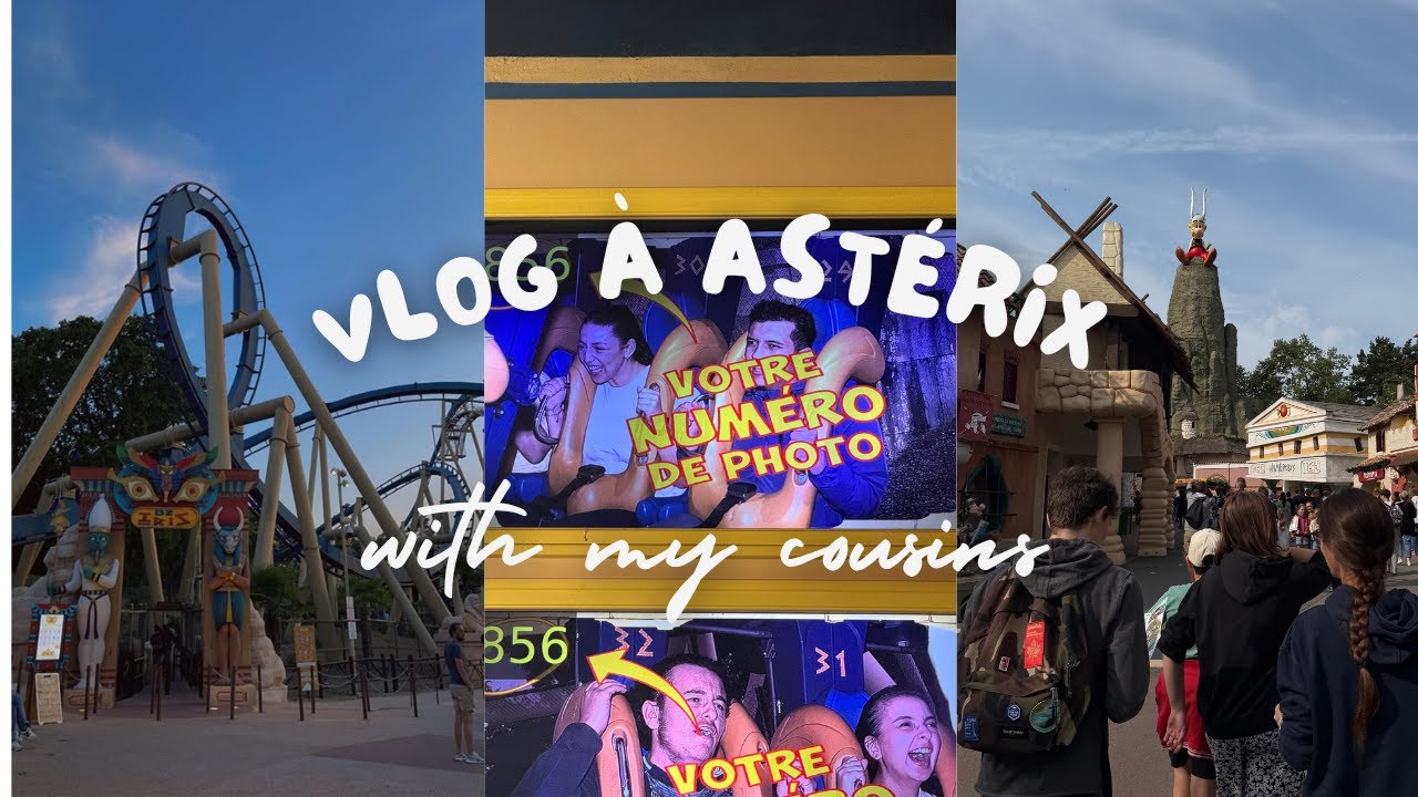 DAILY VLOG #1 : Leur première fois au Parc Astérix (spoiler : ils ont crié fort)