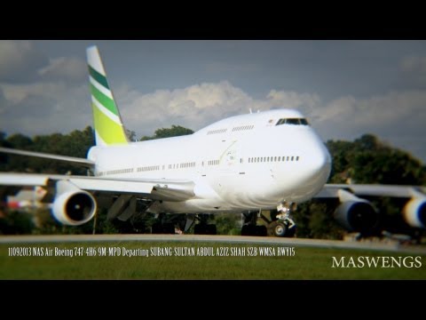 NAS Air / Eagle Express Boeing 747-4H6 9M-MPD Departing SUBANG-SULTAN ABDUL AZIZ SHAH SZB WMSA RWY15
