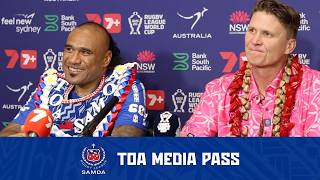 Toa Samoa Post-Match Press Conference RLWC26 | Junior Paulo & Ben Gardiner After