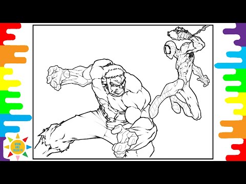 Spiderman VS Hulk Coloring | Spiderman Coloring | Culture Code - Make Me Move
