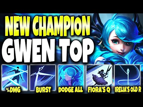 New Champion Gwen Top a mix of Fiora, Irelia, Samira and MORE 🔥 LoL Gwen Gameplay League Of Legends
