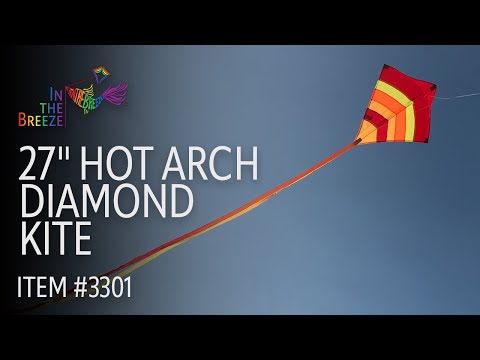 27" Hot Arch Diamond Kite - In the Breeze