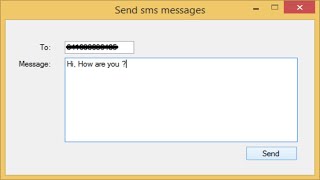 C# Tutorial - How to send SMS Messages to Mobile or Cell phone | FoxLearn