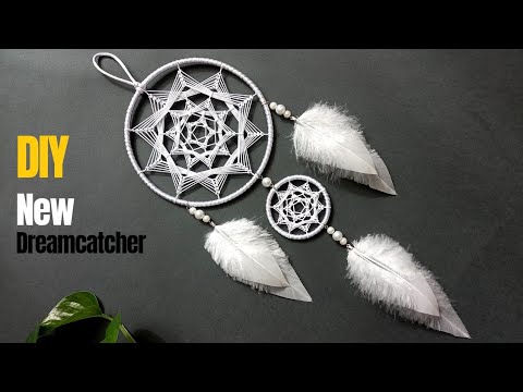 DIY New Weaving Technique Dream Catcher | diy dreamcatcher step by step | آموزش دریمکچر جدید و ساده