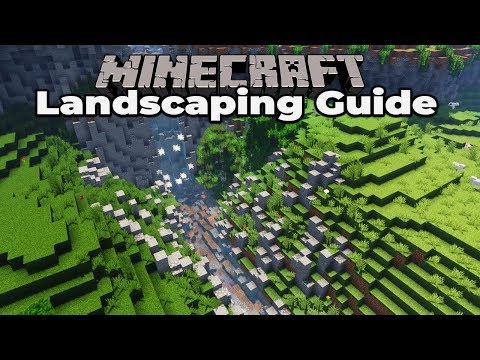 Rivers and Waterfalls : Minecraft Survival Landscaping Guide #2 Tutorial Let's Play
