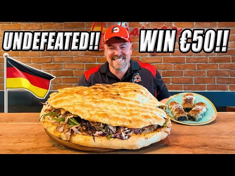 Tutti hanno fallito la sfida imbattuta di Django al Turkish Döner Kebab a Monaco di Baviera, in G...