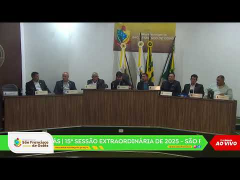 15ª SESSÃO EXTRAORDINÁRIA DE 2025 - SÃO FRANCISCO DE GOIÁS