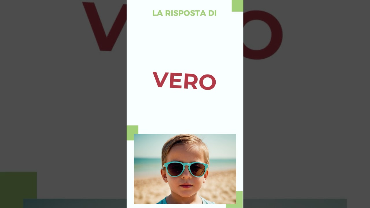 23 - Gli occhiali da sole sono importanti sin dal primo anno di vita? - My Special Doctor