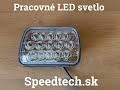 LED svetlo na pracovné stroje - 15x3W LED / 10-30V (196x138x71mm) - Video Youtube