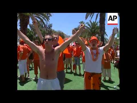 Dutch and Swedish fans prepare for Saturday's clash