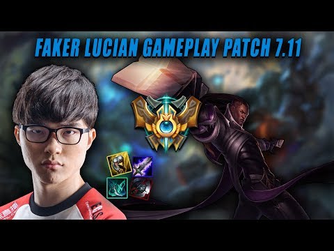 SKT T1 Faker Lucian | Season 7 Lucian vs Kassadin Gameplay | Patch 7.11