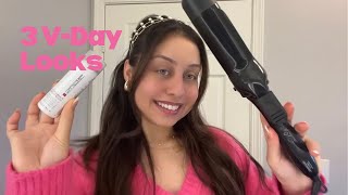 Paul Mitchell 1 base, 3 Different Valentine Looks