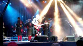 Red Hot Chilli Pipers   You're The Voice Live 07 06 09 Mad Sunday Isle of Man TT Races