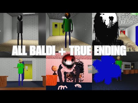 Roblox Baldi's Ultimate E&L - Full Gameplay (All Baldi + True Ending Guide)
