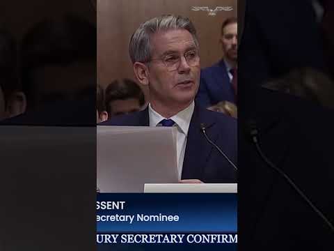 Treasury secretary nominee Scott Bessent delivers opening statement #shorts