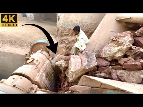 Big Rock Jaw Crusher Machine in Action | Powerful Stone Crushing ASMR Sounds