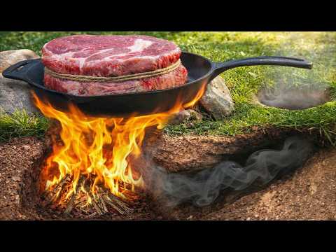 Open Fire Ribeye with Foraged Spices | Ultimate Bushcraft Meal