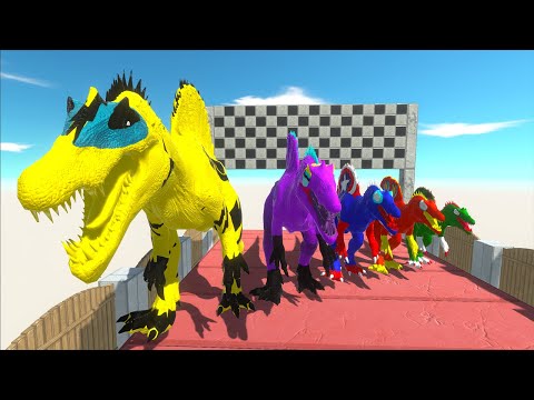 Superman Dc Marvel Spinosaurus Death Run Speed Race Parallel - Animal Revolt Battle Simulator