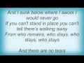 Death Cab For Cutie - Pity And Fear Lyrics