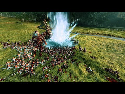 warhammer 2- lizerdman vs albion
