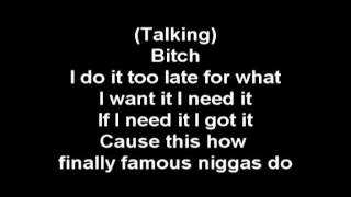 Big Sean - Wait for Me Lyrics (feat Lupe Fiasco) DIRTY VERSION