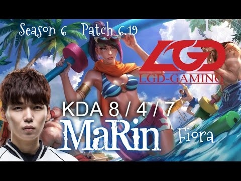 LGD MaRin FIORA vs EKKO Top - Patch 6.19 KR Ranked | League of Legends