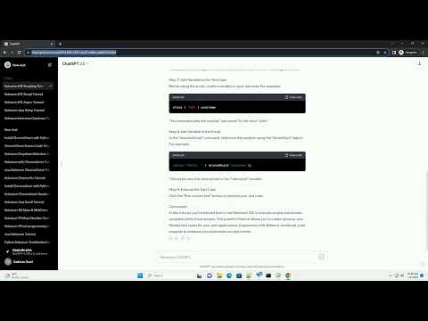 Selenium Ide Execute Script Access Variable