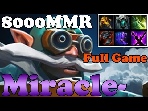 Dota 2 - Miracle- 8000MMR Plays Gyrocopter - Full Game - Ranked Match Gameplay