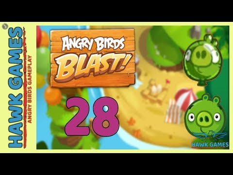 Angry Birds Blast 💥 Level 28 Hard - 3 Stars Walkthrough, No Boosters