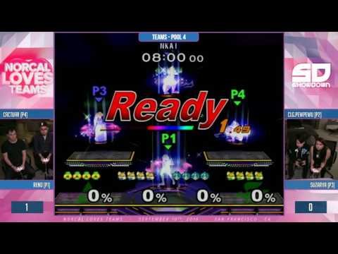 NorCal Loves Teams - Teams Pool 4: Cactuar & Reno (Sheik & Fox) vs PewPewU & Suzarya (Fox & Peach)