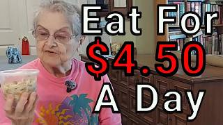 Grandma Ate for Just $4.50 a Day! My Weekly Budget Frugal Meal Plan on Social Security Frugal Living