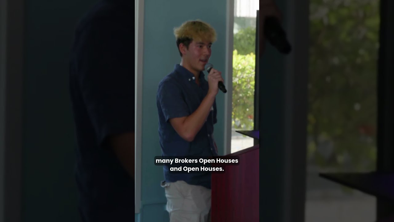 Piers & Samuel presenting Marketing project at Stearns Lieb Real Estate