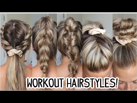 EASY GYM/WORKOUT HAIRSTYLES! SHORT, MEDIUM, & LONG...