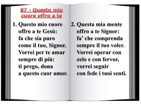 87 Questo mio cuore offro a te - Innario Chiesa Cristiana Avventista del Settimo Giorno 2014