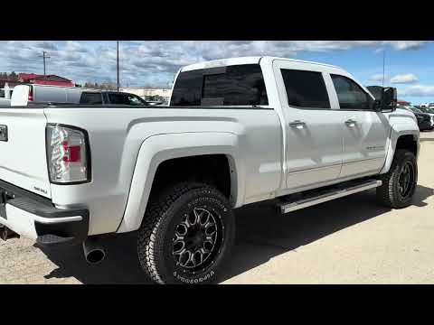2015 GMC Sierra 2500HD 4WD Crew Cab Standard Box Denali in White for sale at Bannister Chevrolet Buick GMC Ltd Edson in Edson, AB