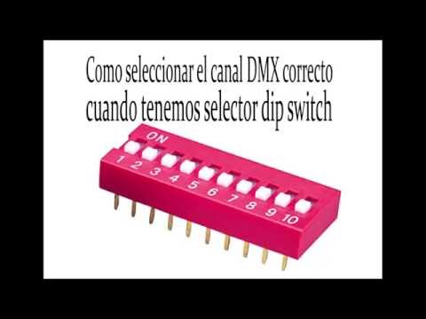 CONFIGURACION DIP SWITCH PARA ILUMINACIÓN DMX