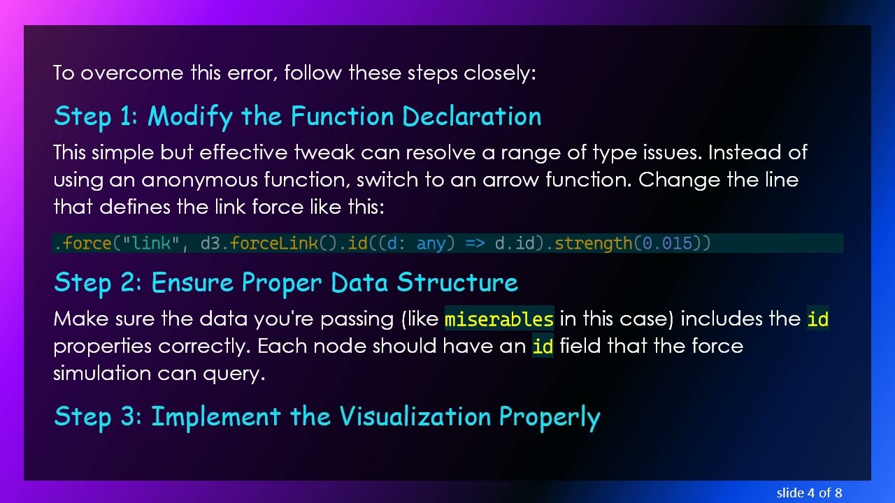 How to Fix the SimulationNodeDatum Error in Angular 10 with D3.js for Force Directed Graphs