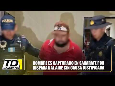 Hombre es capturado en Sanarate por disparar al aire sin causa justificada