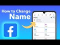 How To Change Name On Facebook
