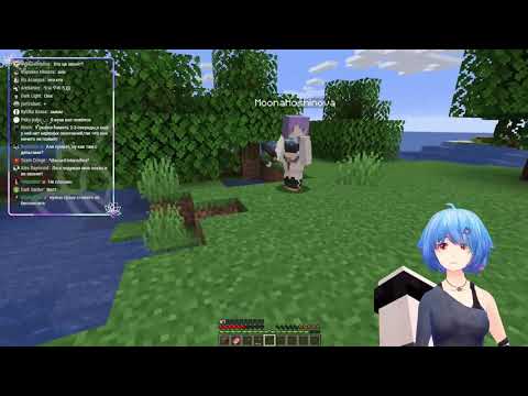 Мана встречает Муну.  Mana Renewal meet Moona Hoshinova "NPC". Moona Everywhere [RUS SUBS]