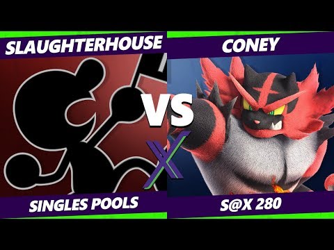 S@X 280 Smash Ultimate -  Slaughterhouse (Game & Watch) Vs. VGBC | Coney (Incineroar) - SSBU Pools