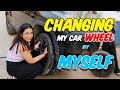 Changing My Car Wheel by MYSELF🛞DAY 7✅ 30 DAYS CHALLENGE🔥 - Kirti Mehra