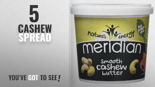 Top 10 Cashew Spread [2018]: Meridian Smooth Cashew Butter 1 Kg